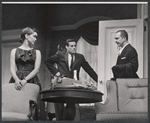 Ellen McRae [Burstyn], Robert Webber, and Sam Levene in the stage production Fair Game