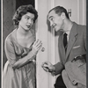 Ellen McRae [Burstyn] and Sam Levene in the stage production Fair Game