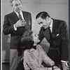 Forrest Tucker, Maggie Hayes and Leo Genn in the stage production Fair Game for Lovers