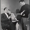 Leo Genn, Maggie Hayes and Paul Shyre in the stage production Fair Game for Lovers