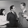Alan Alda, Forrest Tucker and unidentified in the stage production Fair Game for Lovers