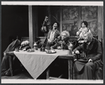 Jerome Kilty [center] and unidentified others in the 1966 American Shakespeare production of Falstaff