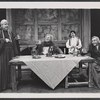 Patrick Hines, Jerome Kilty, Alan Howard and Paul Sparer in the 1966 American Shakespeare production of Falstaff