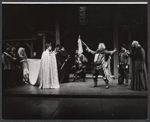 John Cunningham, Jerome Kilty [center] and unidentified others in the 1966 American Shakespeare production of Falstaff