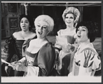 Beverly Bower, Joanna Simon, Benita Valente and unidentified in the 1967 American National Opera Co production of Falstaff