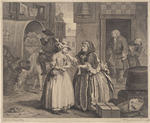A Harlot's Progress, Plate 1 [Her arrival in London]