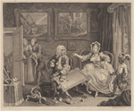 A Harlot's Progress, Plate 2 [Quarrels with her Protector]
