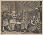A Harlot's Progress, Plate 3 [Apprehended by a Magistrate]