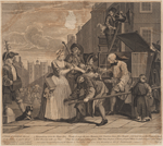 A Rake's Progress, Plate 3 [Woman, form'd for Social Love...]