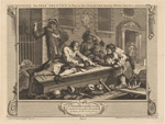 The Idle 'Prentice at Play in the Church Yard, during Divine Service [plate 3]