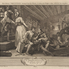 The Idle 'Prentice betray'd by his Whore, and taken in a Night Cellar with this Accomplice [plate 9]