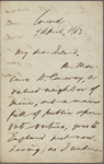 Ireland, A[lexander], ALS to. Apr. 9, 1863