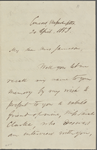 Jameson, Anna, ALS to. Apr. 20, 1853
