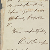 Morse, C[harles], ALS to. Jun. 26, 1855