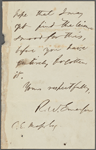 Morse, C[harles], ALS to. Jun. 26, 1855