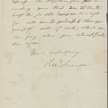 Palmer, Thomas, ALS to. Sep. 7, 1849