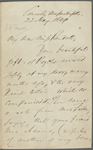 Rendall, Ellen, ALS to. May 22, 1849