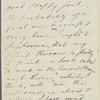 Rendall, Ellen, ALS to. May 22, 1849