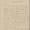 Silsbee, Rev. [William], ALS to. Nov. 16, 1837