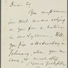 Sumner, [Charles], ALS to. Dec. 8, 1856