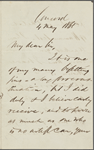 Taylor, Bayard, ALS to. May 4, 1865