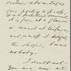Taylor, Bayard, ALS to. May 4, 1865
