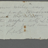 [Thoreau, Henry David], ANS to. [Feb.? 15?, 1839?] or [Fall 1845]