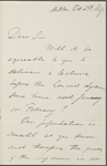 Edward Waldo Emerson, ALS to [Rev. James Freeman Clarke]. Oct. 29, 1867