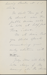 Edward Waldo Emerson, ALS to [Rev. James Freeman] Clark[e]. Apr. 28, 1882