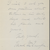 Edward Waldo Emerson, ALS to [Rev. James Freeman] Clarke. Sep. 22, 1882