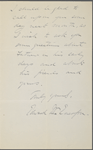 Edward Waldo Emerson, ALS to [Rev. James Freeman] Clarke. Sep. 22, 1882