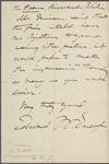 Edward Waldo Emerson, ALS to [Rev. James Freeman] Clarke. Jun. 13, 1885
