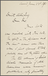 Edward Waldo Emerson, ALS to [DeWitt Miller]. Jun. 23, 1896