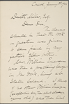 Edward Waldo Emerson, ALS to DeWitt Miller. Jan. 18, 1901