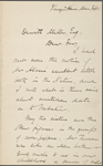 Edward Waldo Emerson, ALS to DeWitt Miller. Sep. 1, [1901?]