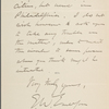 Edward Waldo Emerson, ALS to DeWitt Miller. Sep. 1, [1901?]