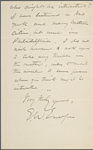 Edward Waldo Emerson, ALS to DeWitt Miller. Sep. 1, [1901?]