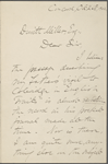 Edward Waldo Emerson, ALS to DeWitt Miller. Oct. 26, 1902