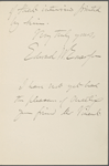 Edward Waldo Emerson, ALS to DeWitt Miller. Oct. 26, 1902