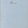 "Of Beauty." Holograph essay, draft, unsigned, undated
