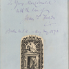 "Of Beauty." Holograph essay, draft, unsigned, undated. Engraved portrait on frontispiece