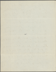 "As I left my door..." Holograph poem, in honor of J. R. Lowell's fortieth birthday, unsigned, undated