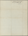 "As I left my door..." Holograph poem, in honor of J. R. Lowell's fortieth birthday, unsigned, undated