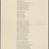 "As I left my door..." Holograph poem, in honor of J. R. Lowell's fortieth birthday, unsigned, undated