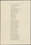 "As I left my door..." Holograph poem, in honor of J. R. Lowell's fortieth birthday, unsigned, undated