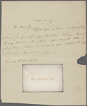 [Alcott, Amos Bronson], ALS to. Nov. 18, 1839