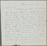 [Alcott, Amos Bronson], ALS to. Jul. 22, 1839