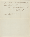 Carlyle, Jane [Welsh], ALS to. Jun. 19, 1844