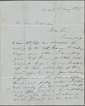 Chapman, John, ALS to. May 15, 1846