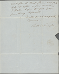 Chapman, John, ALS to. May 15, 1846
